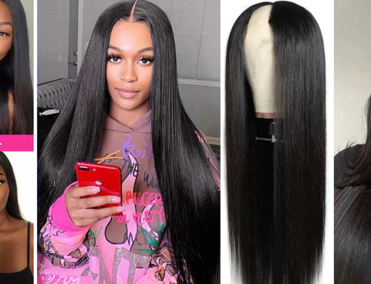 U part clip on synthetic wigs