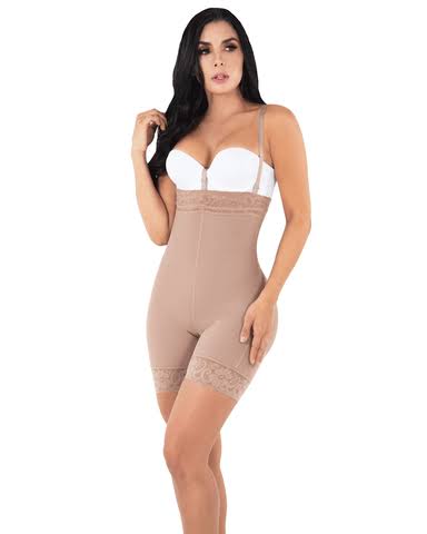 Mocha No Zipper No Hooks Colombiana Faja