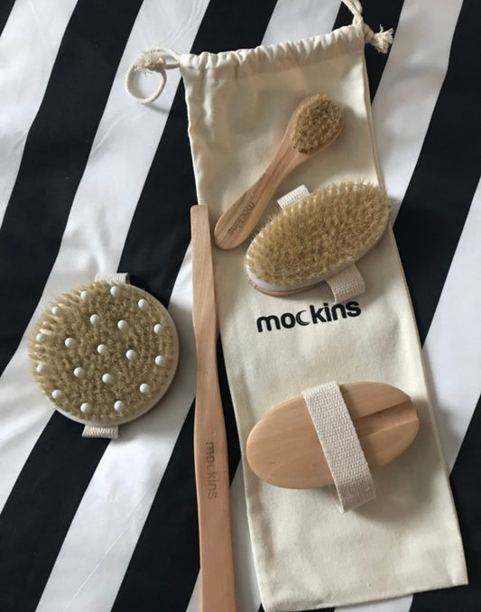 Premium Dry Brushing Body Brush Set for Lymphatic Drainage and Cellulite Treatment