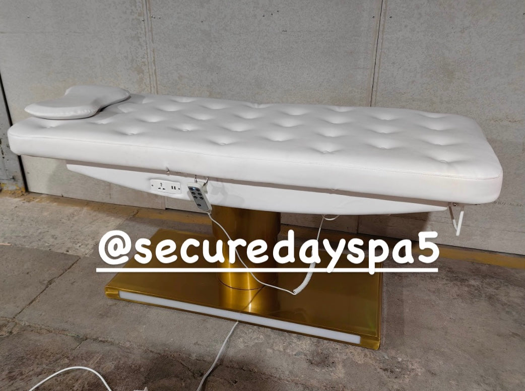 3 Motors Electric Cosmetic Table Massage Bed With Led Lighting